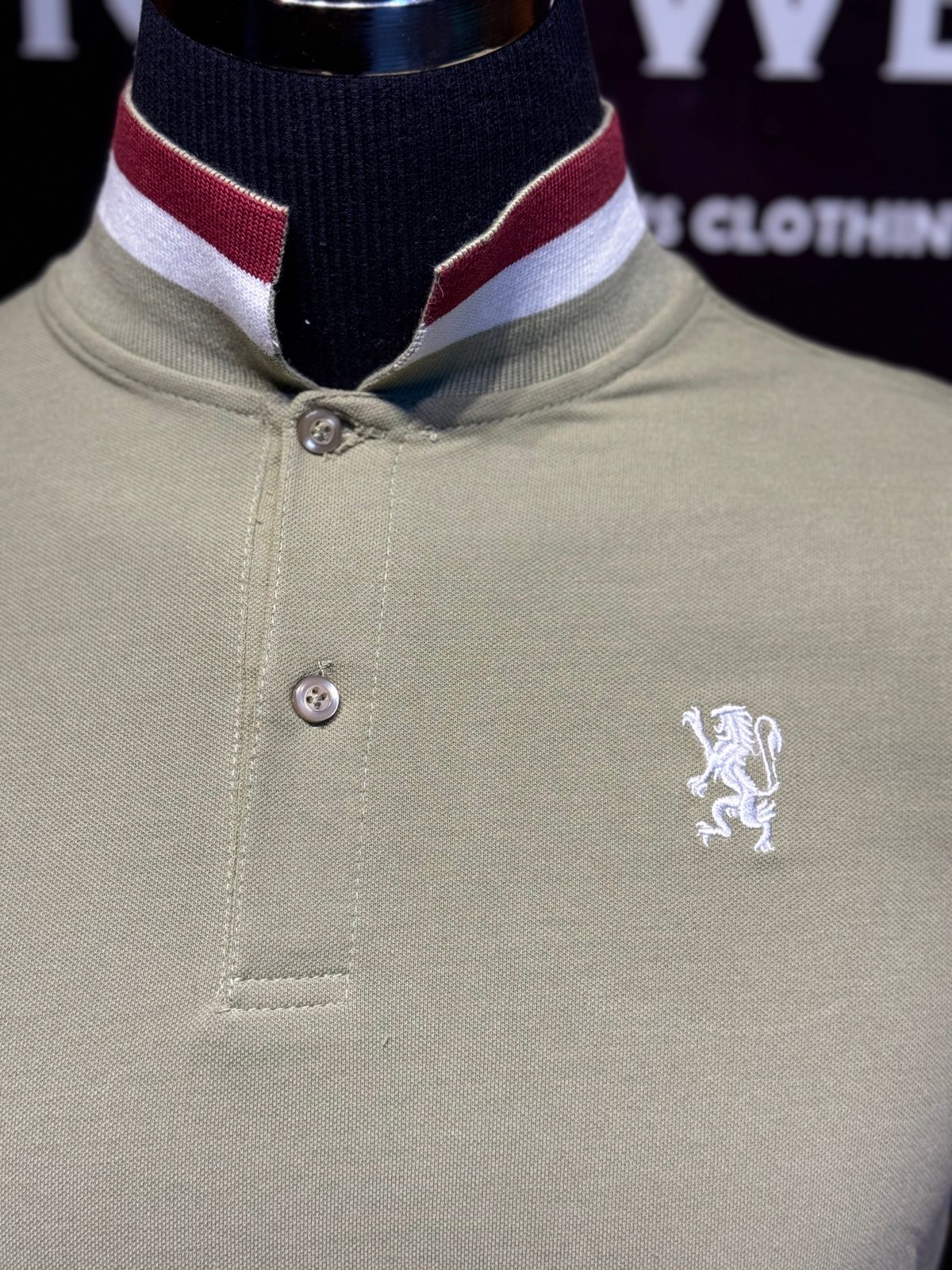 GIORDANO MUSTARD GREEN COLOR POLOS