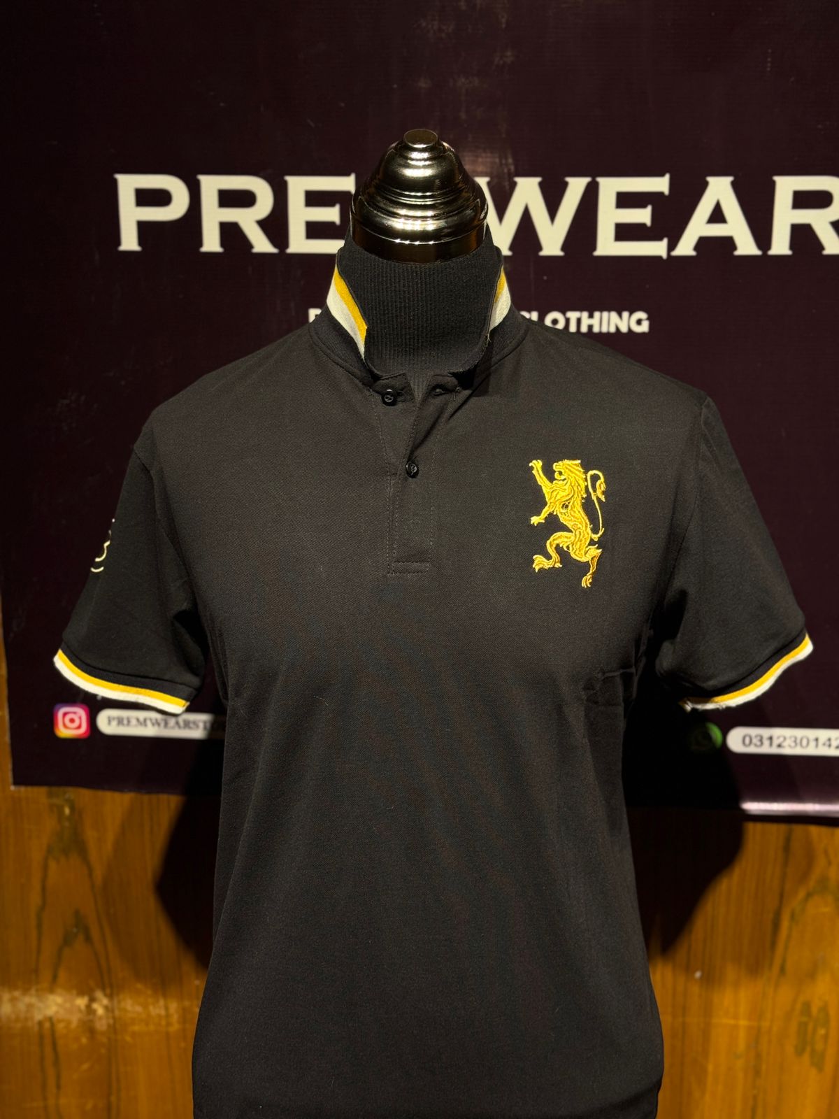 GIORDANO BLACK COLOR POLOS