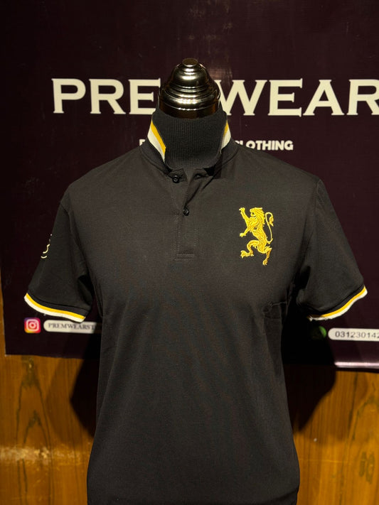 GIORDANO BLACK COLOR POLOS