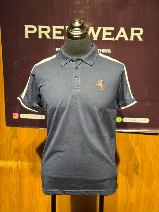 GIORDANO HORSE NAVY BLUE COLOR POLOS